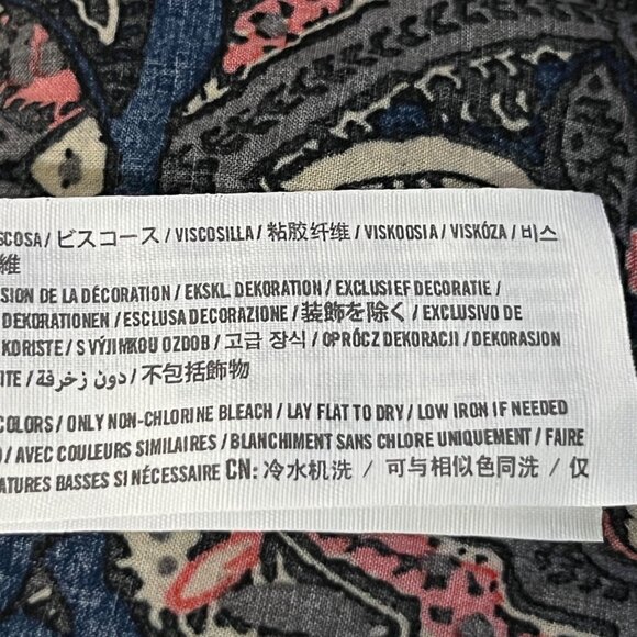 Abercrombie & Fitch Paisley Romper Juniors M Used Long Sleeve Flare - Picture 11 of 15